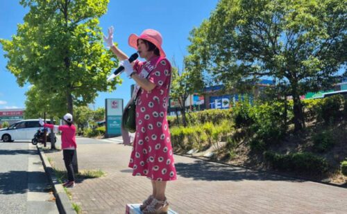 7/13　垂水駅、舞子駅、明石駅で街宣。応援のお手紙をいただきました！